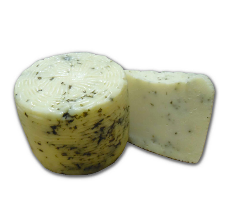 Formaggio pecorino fresco con erba cipollina